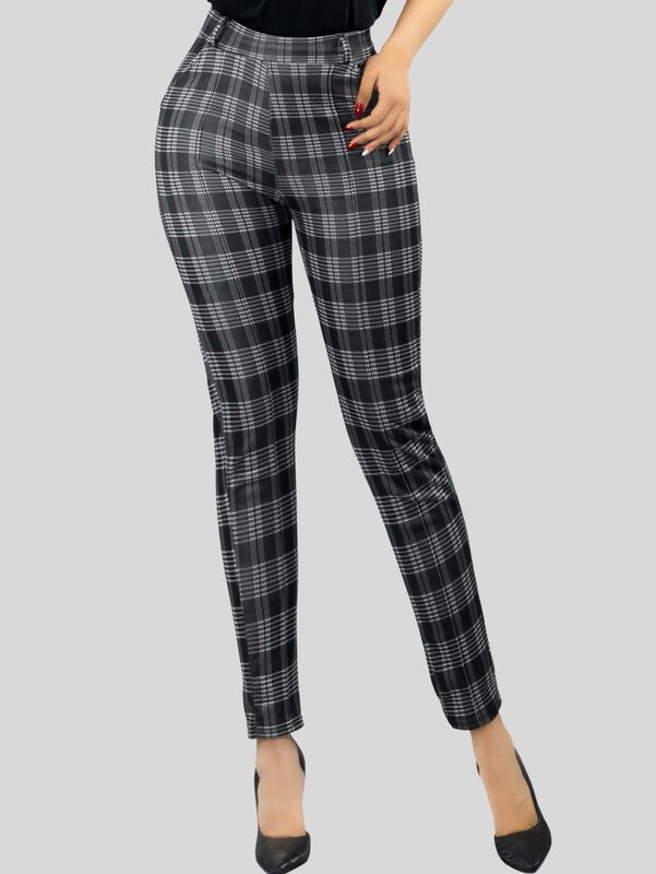 Jeggins Mujer Legging Pantalón A Cuadro Mallone... image number null