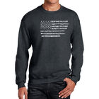 Sudadera De Cuello Redondo Word Art Para Hombre - Bandera Glory Hallelujah - Gris