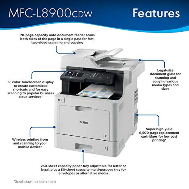 Brother MFCL8900CDW Impresora Multifuncional La... image number null