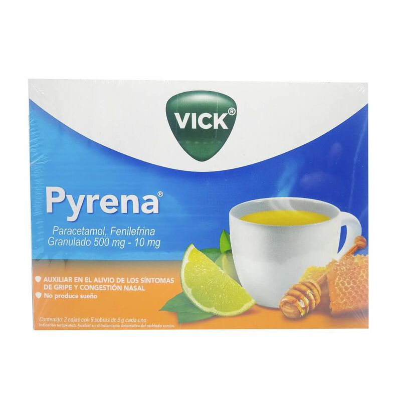 Vick Pyrena Miel-lim 500/10 Mg 10 Sobre(s) image number null