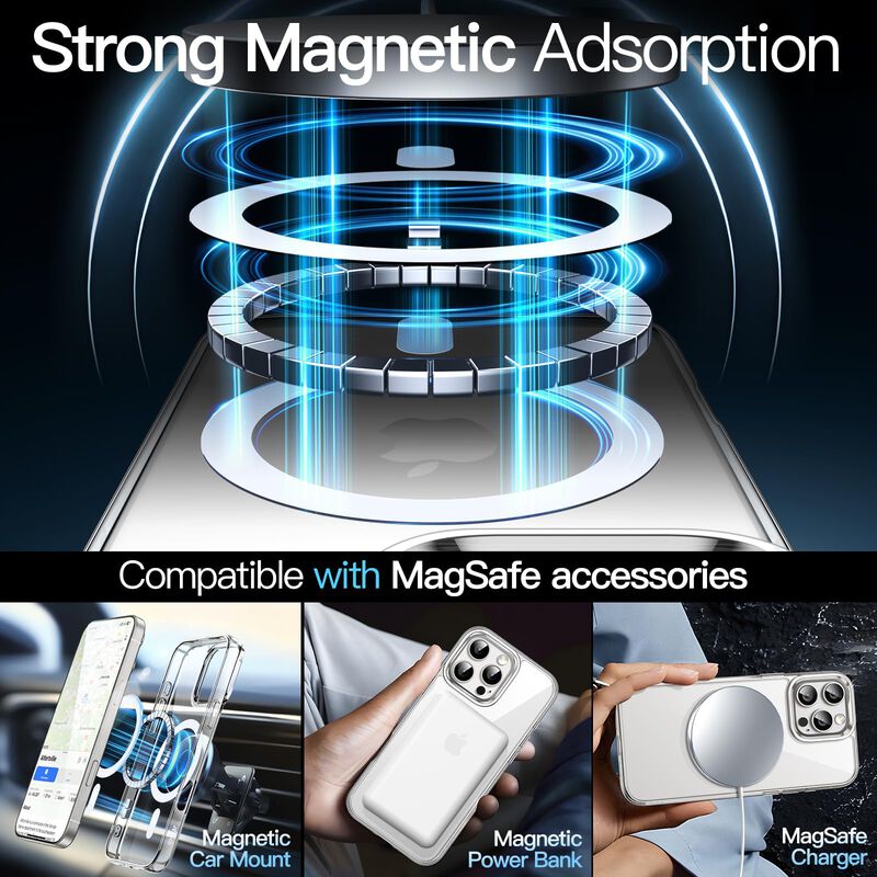 Funda Magn&eacute;tica Transparente Jetech para iPhone... image number null