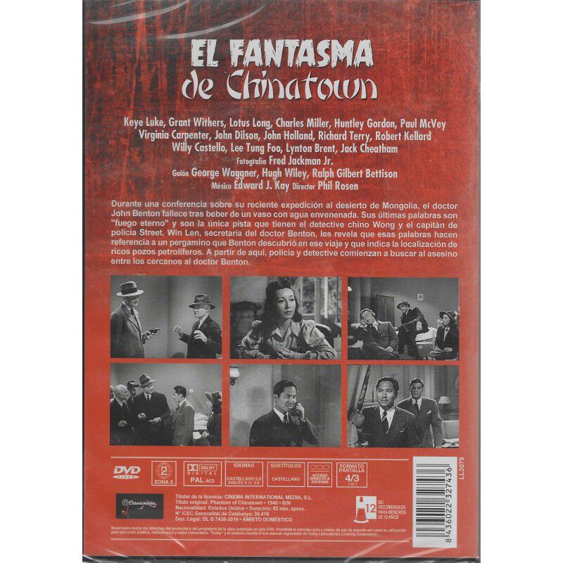 El Fantasma De Chinatown [dvd] (1940) Phantom O... image number null