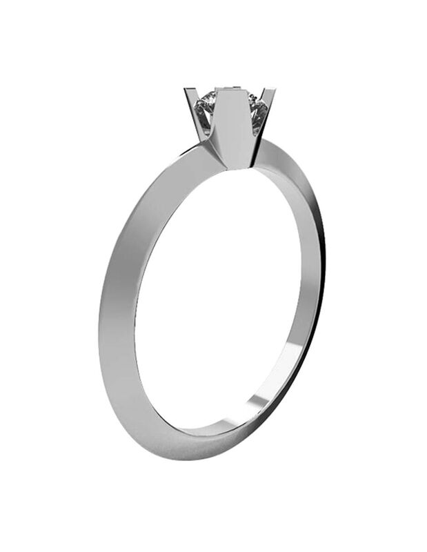 Anillo de Compromiso de 14K con Diamante de Lab... image number null