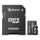 Memoria microSD XC de 512 GB, clase U3, V30, A2, con adaptador SD