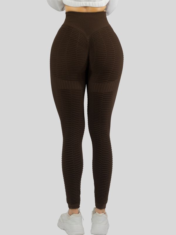LEGGINGS MUJER PUSH UP LIC-0176 CAFE MALLAS DEP... image number null