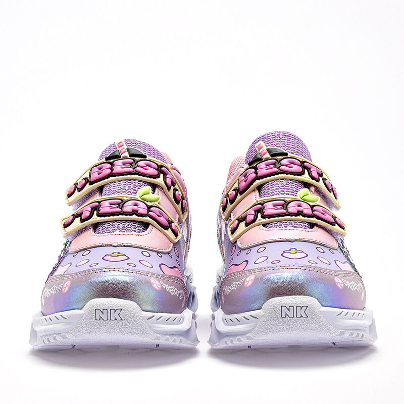 On Kids tenis con luces para ni&ntilde;a lila multicol... image number null