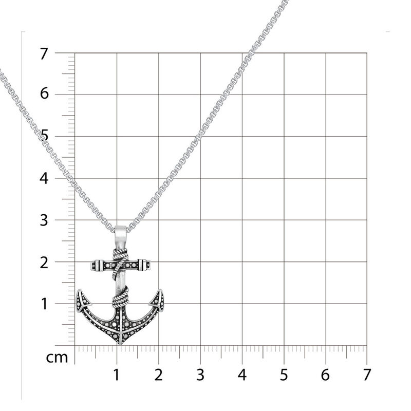 Dije En Forma De Ancla De Acero Con Cadena Para... image number null