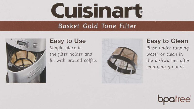 Filtro De Caf&eacute; Cuisinart Gtf-b, Cesta Dorada Pa... image number null