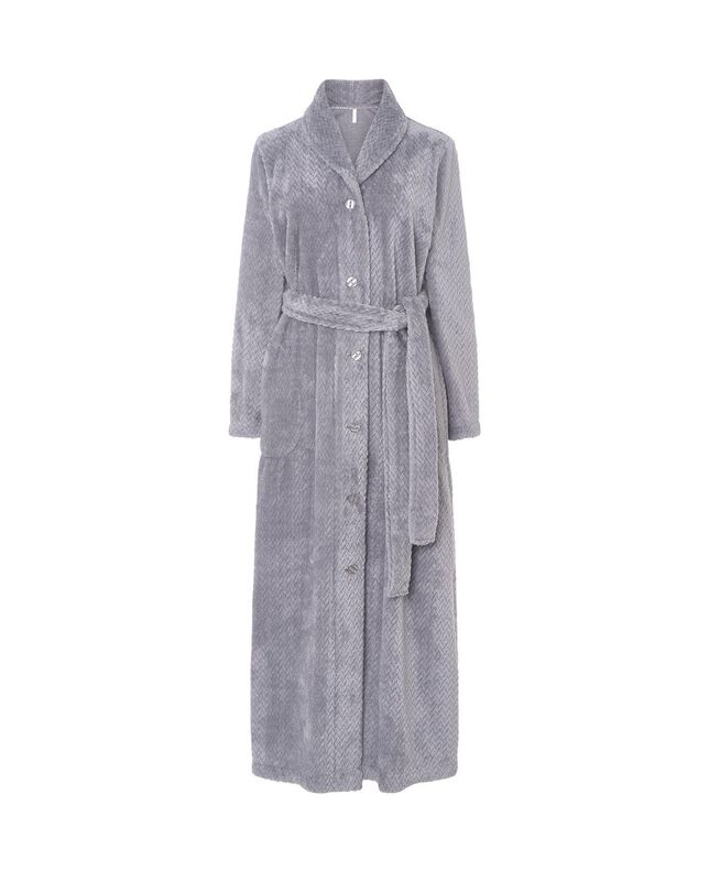 Bata Jacquard de Mujer Gris image number null