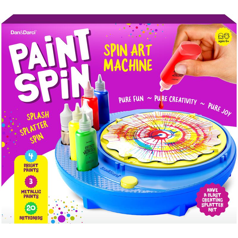 Kit De M&aacute;quina Paint Spin Art Dan&darci Con Pin... image number null