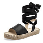Queen sandalia tipo alpargata para mujer negro cod 140788-E