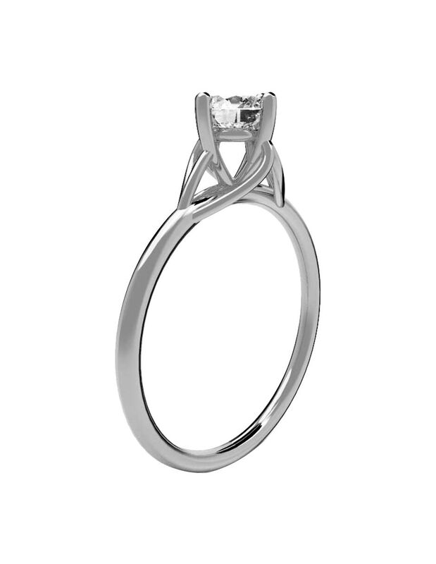 Anillo de Compromiso en Oro de 10K con Circonia... image number null