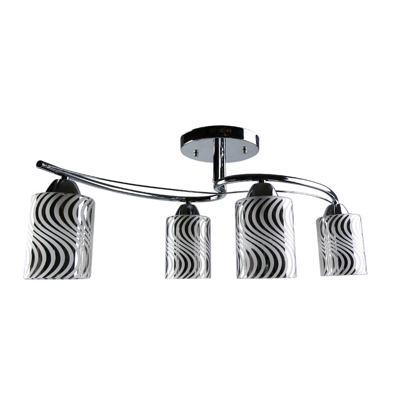 L&aacute;mpara de techo Rocco 004 Cromo Mil Luces image number null