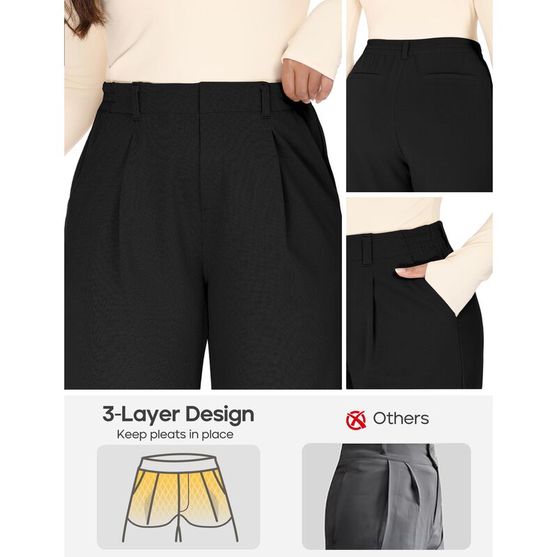 Pantalones Heathyoga Talla Grande Pierna Ancha ... image number null