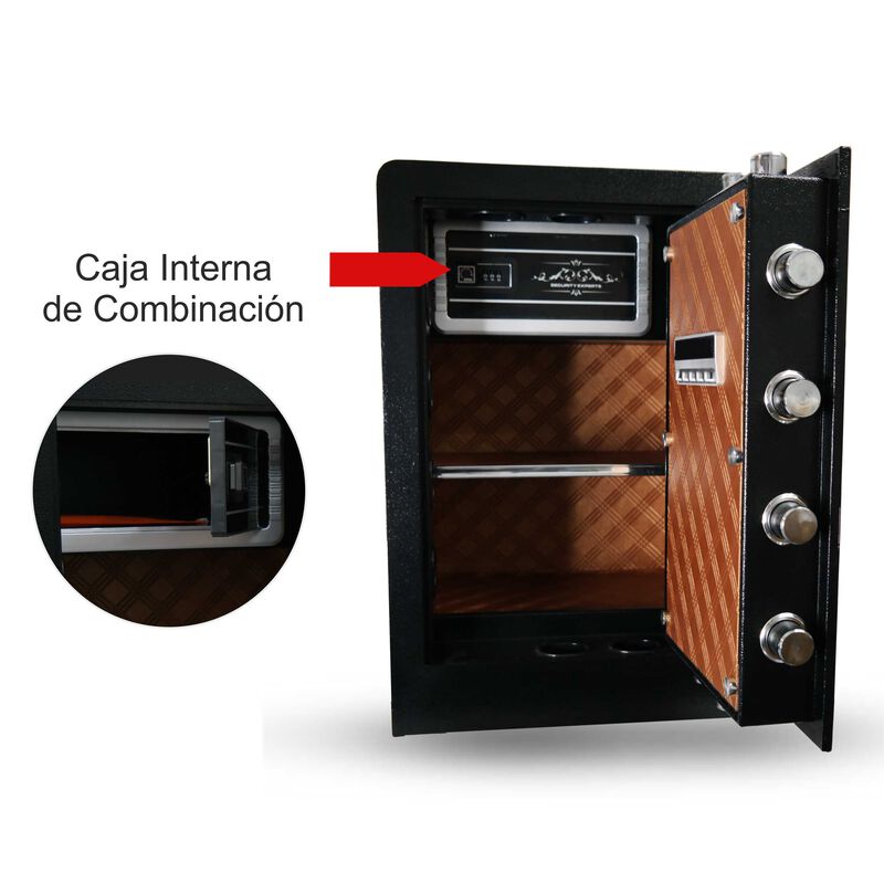 Caja Fuerte Dxf60 33 Kg 4 Pernos Huella Contras... image number null