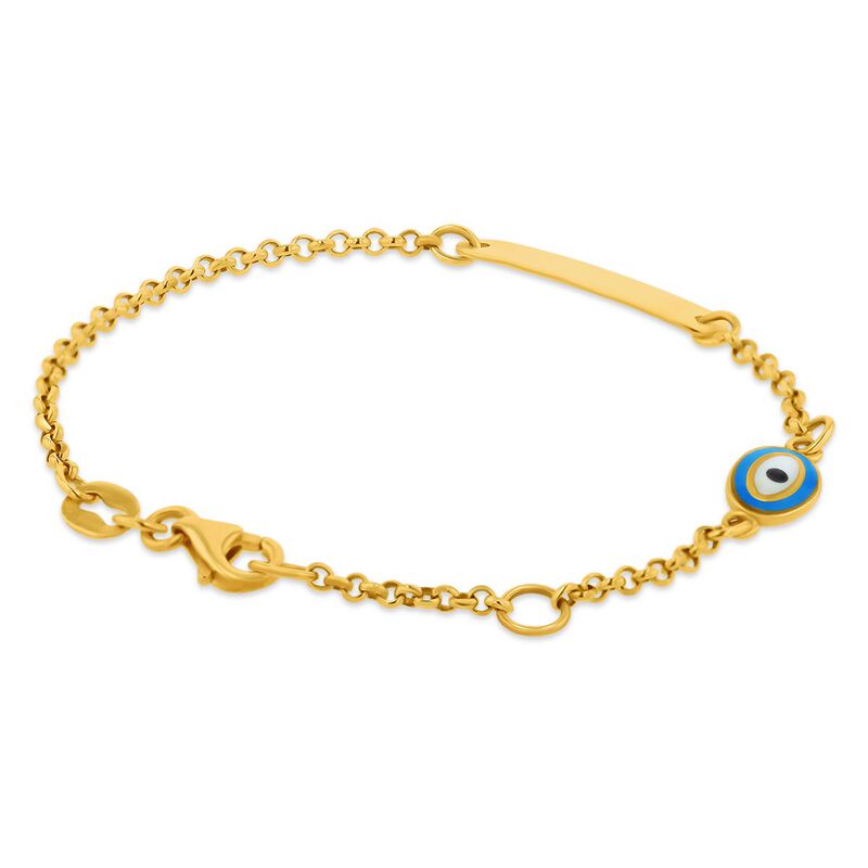 Esclava De Oro Amarillo 14k Con Ojo Turco Sf-15... image number null
