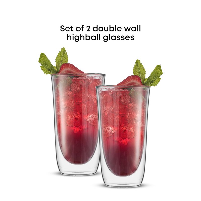 Vasos Joyjolt 400 ml Doble Pared Juego De 2 image number null