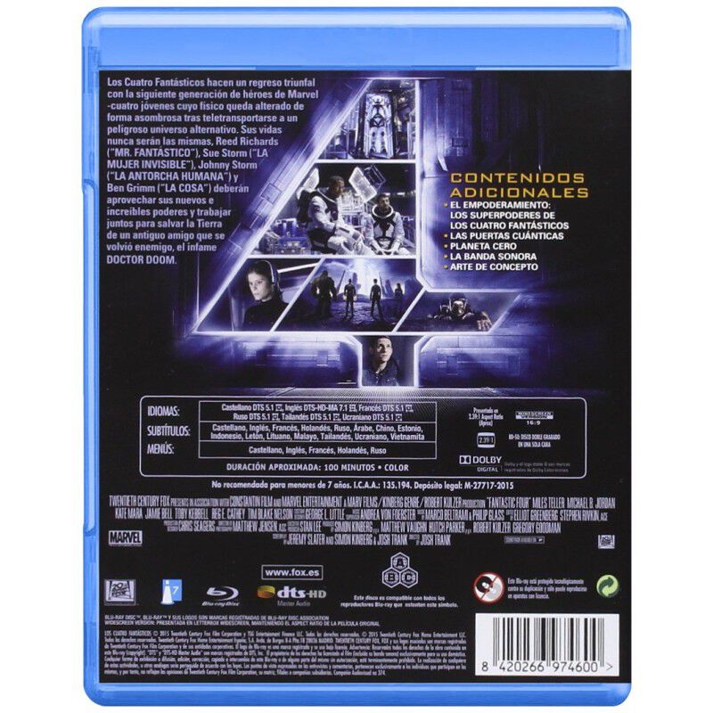Cuatro Fant&aacute;sticos [Blu-ray] image number null