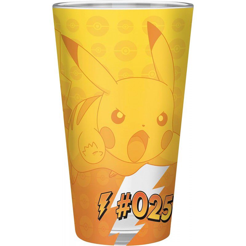 Vaso Pok&eacute;mon Pikachu Foil de cristal 400 ml image number null