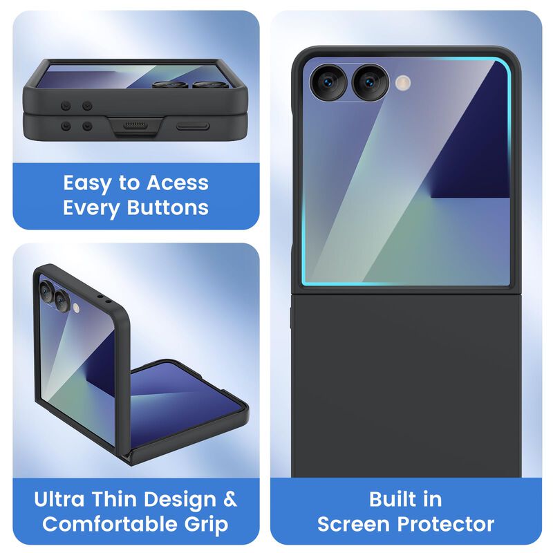 Funda Ruky para Samsung Galaxy Z Flip 7 Negra c... image number null