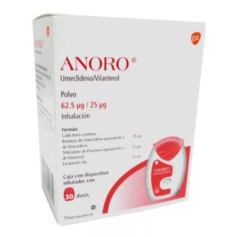 Anoro Polvo Para Inhalaci&oacute;n 62.5/25mcg 30 Dosis image number null