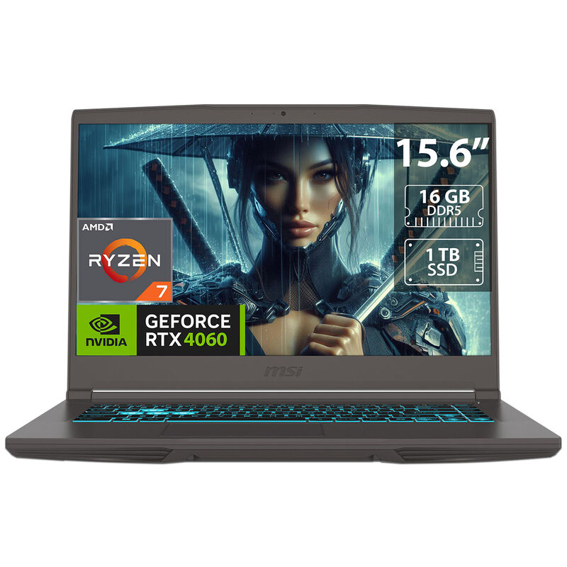 Laptop Gamer MSI Thin A15: Procesador AMD Ryzen... image number null