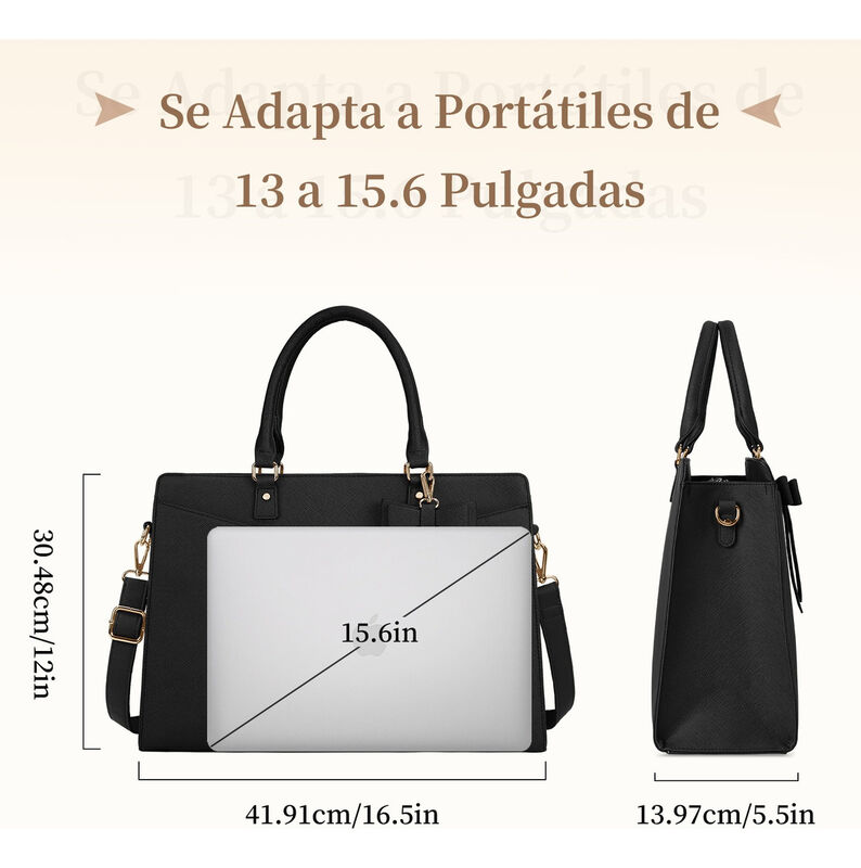 Bolsa Impermeable De Mujer Bolsa Laptop 15.6" N... image number null