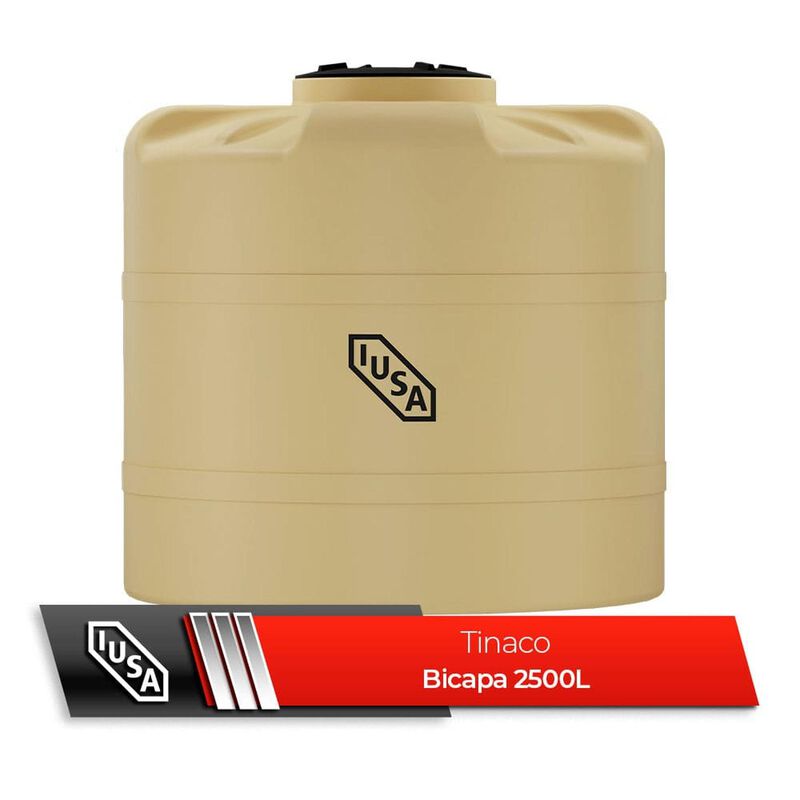 Tinaco Bicapa Iusa, 2500 L., Beige image number null