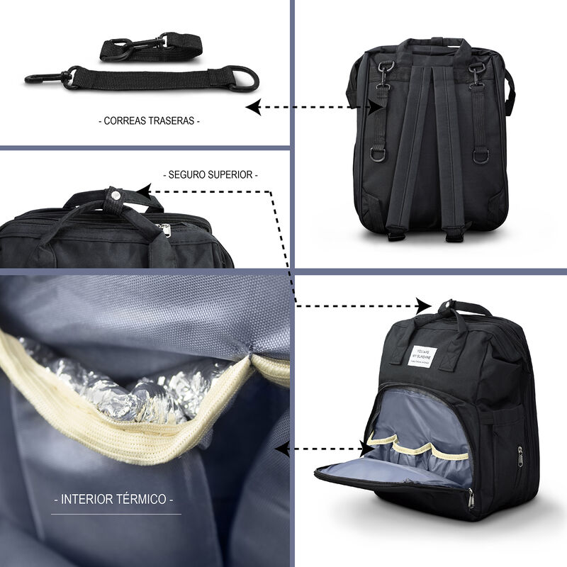 Mochila Pañalera Cambiador Multifuncional image number null