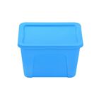 3 Cajas de almacenamiento Livenza azul de 68 L