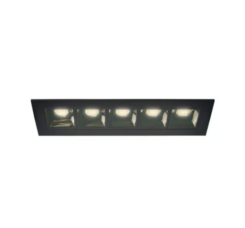 L&aacute;mpara Empotrado En Techo Negro 17w Luz Suave ... image number null