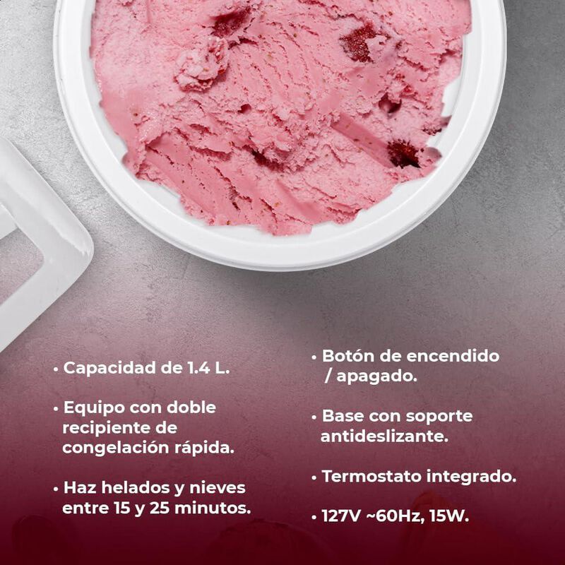 M&aacute;quina de Helado Daewoo DICM140M de 1.4 Litros... image number null
