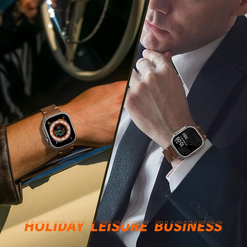 Correas De Piel Compatibles Con Apple Watch Ult... image number null