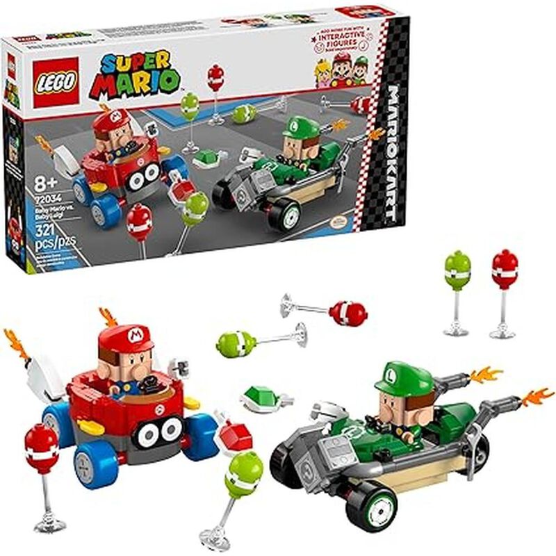LEGO Super Mario: Mario Kart Mario beb&eacute; vs. Lui... image number null