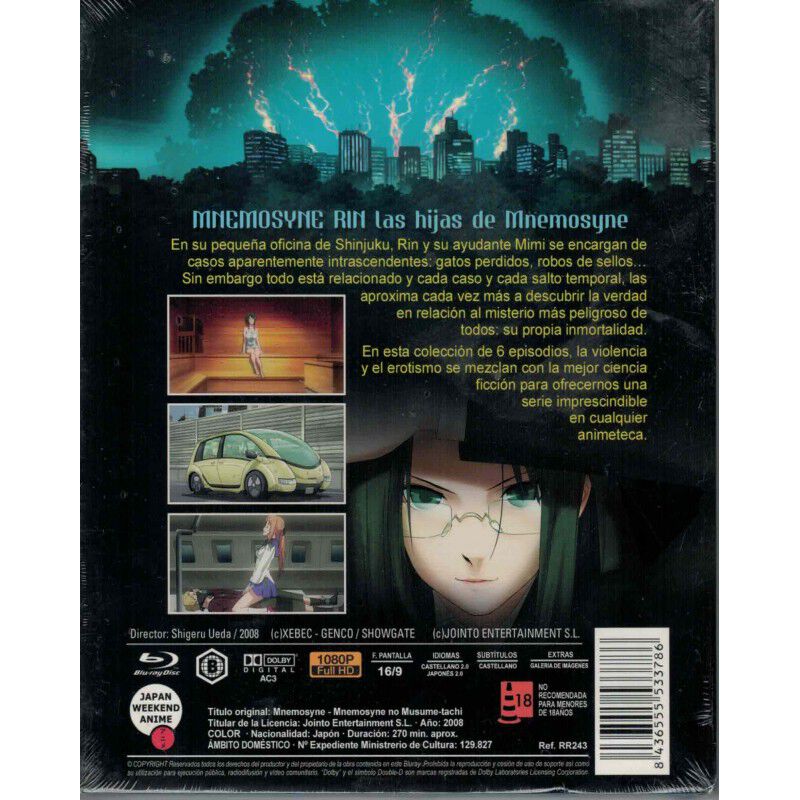 Mnemosyne Rin: Las Hijas De Mnemosyne (blu-ray)... image number null