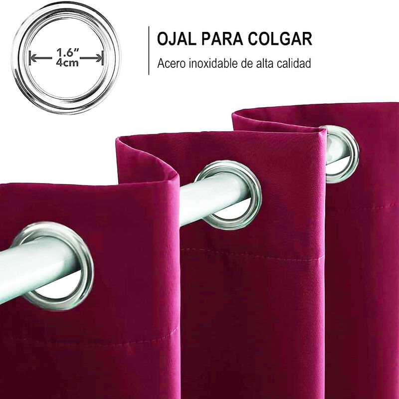 Cortinas Blackout para bloquear luz y ruido Cer... image number null