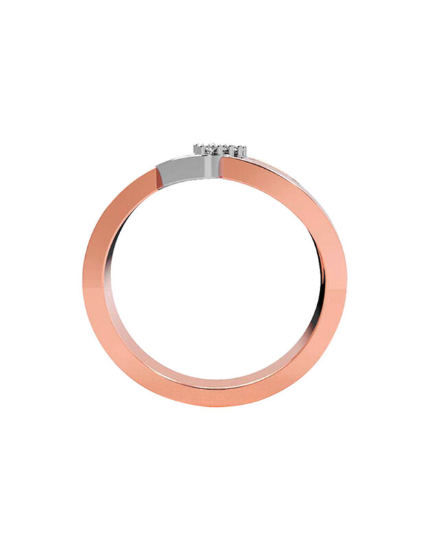 Anillo de Compromiso en Oro Rosa 14K con Circon... image number null