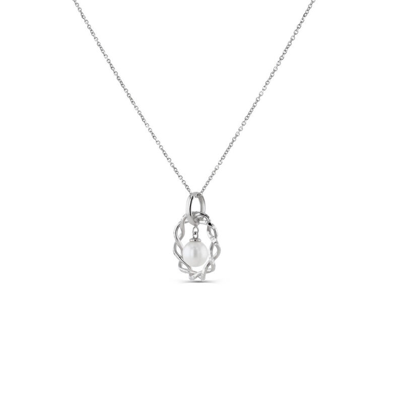 Dije Oro Blanco 14k Con Perla | Bizzarro image number null