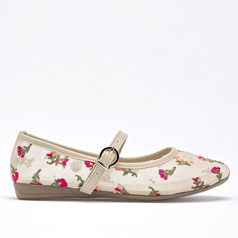 Moramora balerina para mujer beige fucsia cod 1... image number null