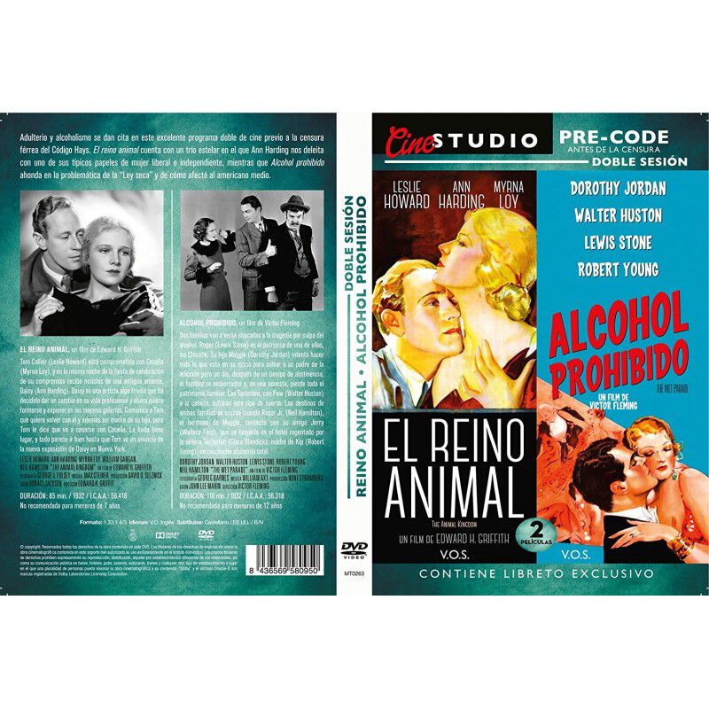 El Reino Animal + Alcohol Prohibido [dvd] (1932... image number null