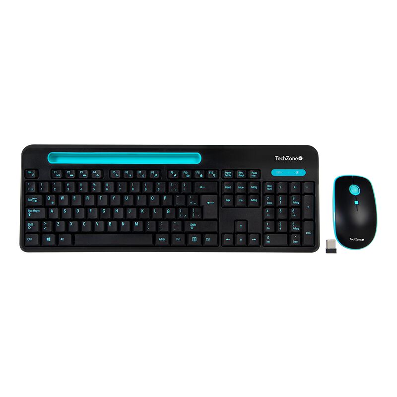 TechZone Teclado y Mouse inalámbrico Plug & Pla... image number null