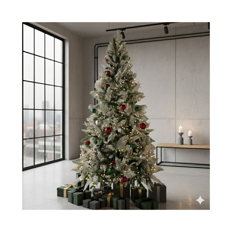 Arbol Navidad Nevado Premium 2.10m Pino Navide&ntilde;... image number null