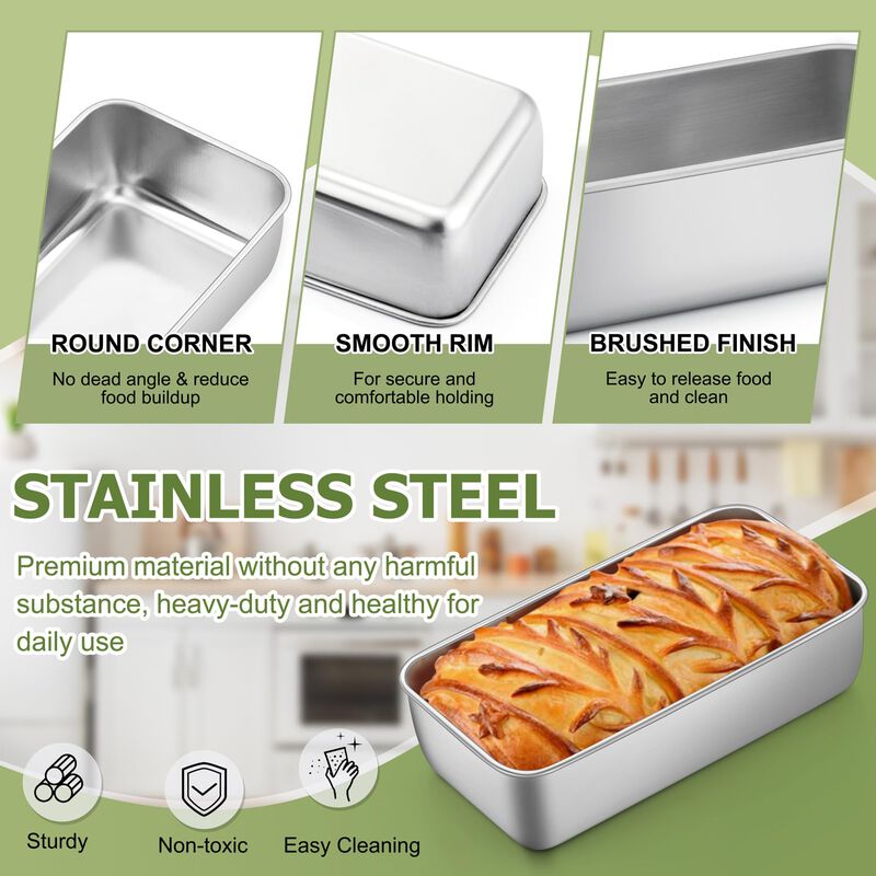 Molde para Pan P&P Chef 23x12 cm, Acero Inoxida... image number null