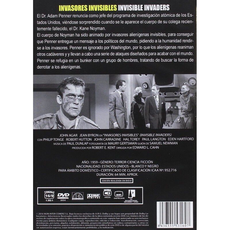 Invasores Invisibles Dvd 1959  Invisible Invade... image number null