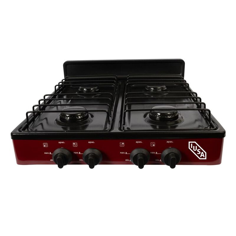 Parrilla A Gas 4 Quemadores Caper Negro Jaspe image number null