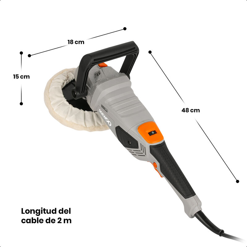 Daewoo Pulidora Orbital 1400w 3300 Rpm 6 Veloci... image number null