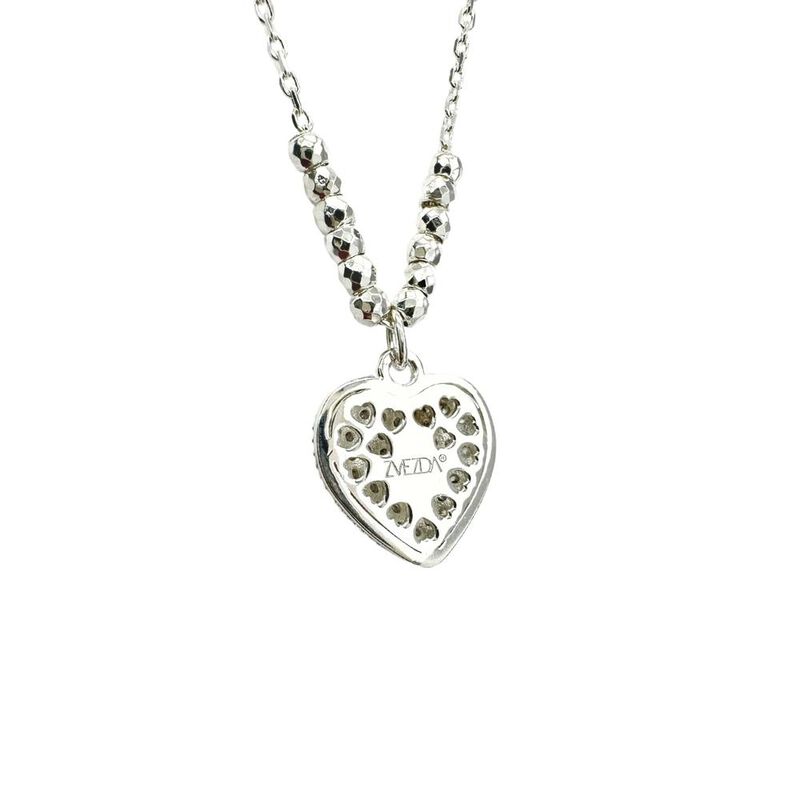 Collar de Mujer Plata .925 Coraz&oacute;n lleno Zvezda image number null