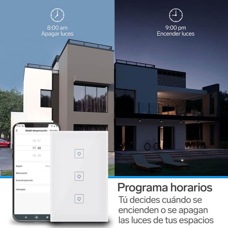 Apagador Touch Wi-fi, Triple | Shome-113 image number null