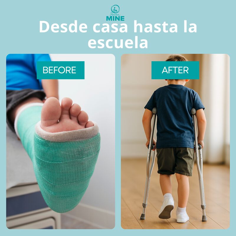 Muletas Infantiles Ajustables (110&ndash;137 cm) de A... image number null