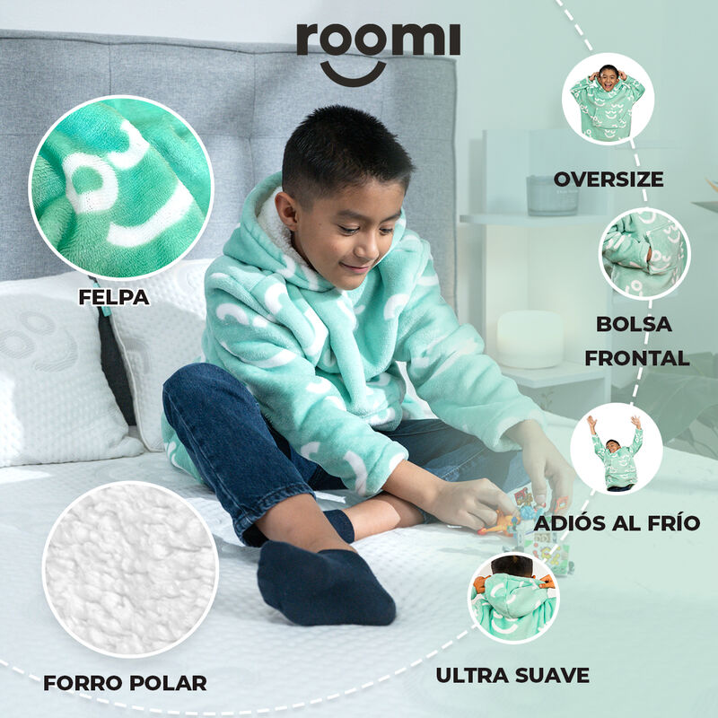 Pijama Infantil Unitalla Sudadera Cobija Roomi ... image number null